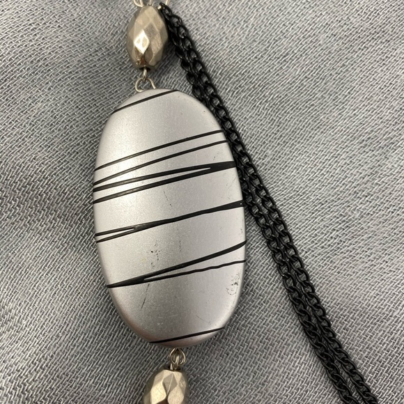 Multi-strand bead and chain necklace - Picture 3 of 6